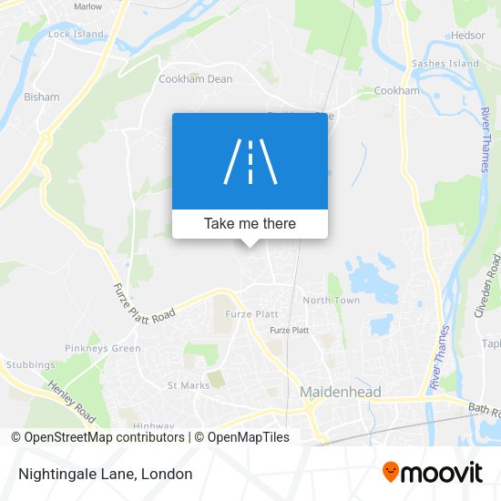 Nightingale Lane map