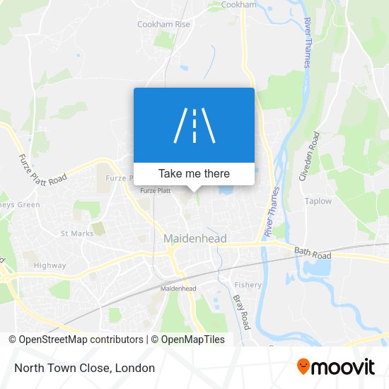 North Town Close map