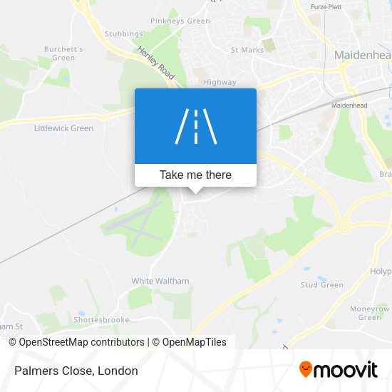 Palmers Close map