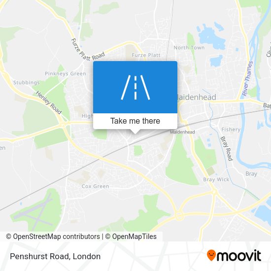 Penshurst Road map