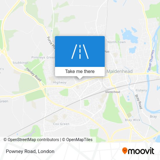 Powney Road map