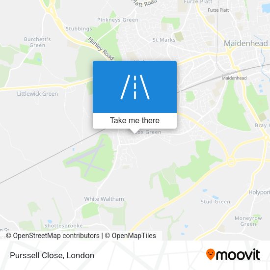 Purssell Close map