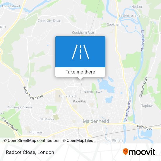 Radcot Close map