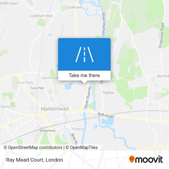Ray Mead Court map