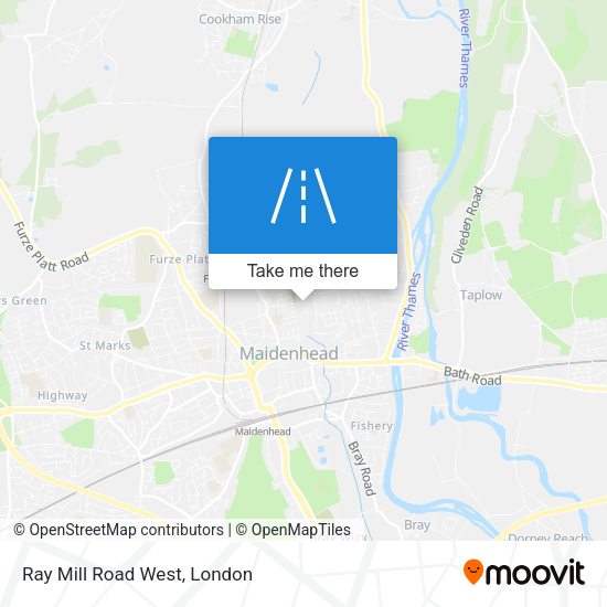 Ray Mill Road West map