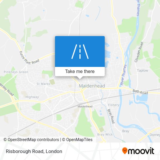 Risborough Road map