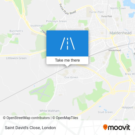Saint David's Close map