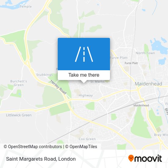 Saint Margarets Road map