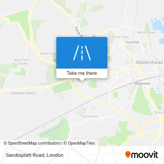 Sandisplatt Road map
