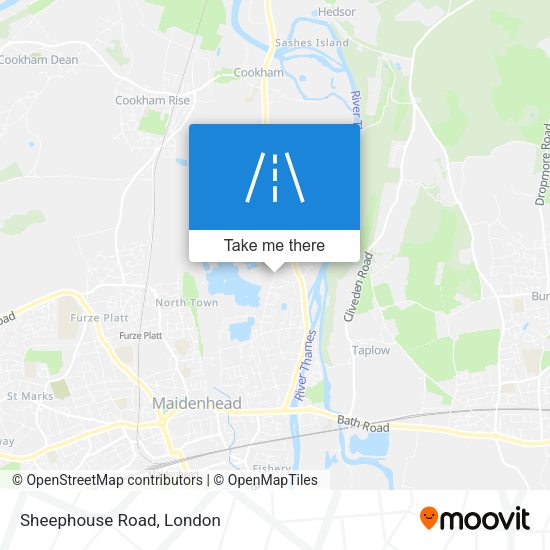 Sheephouse Road map