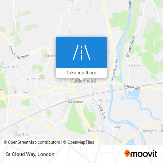 St Cloud Way map