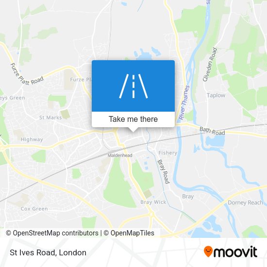 St Ives Road map