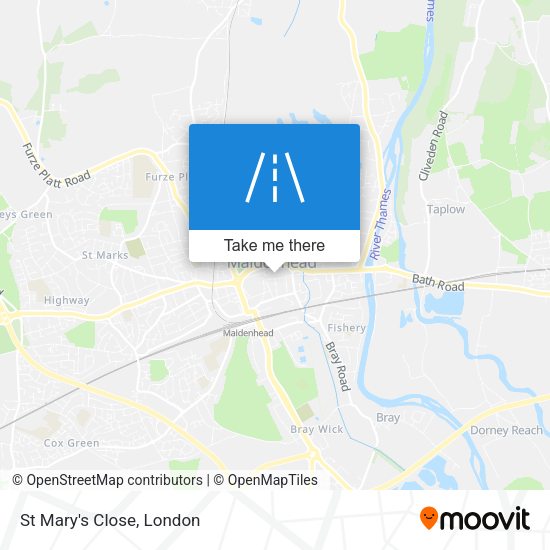 St Mary's Close map