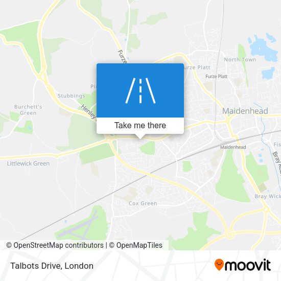 Talbots Drive map
