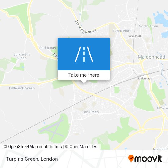 Turpins Green map