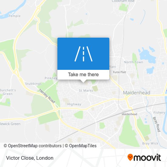 Victor Close map