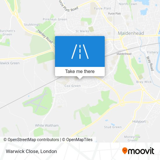Warwick Close map