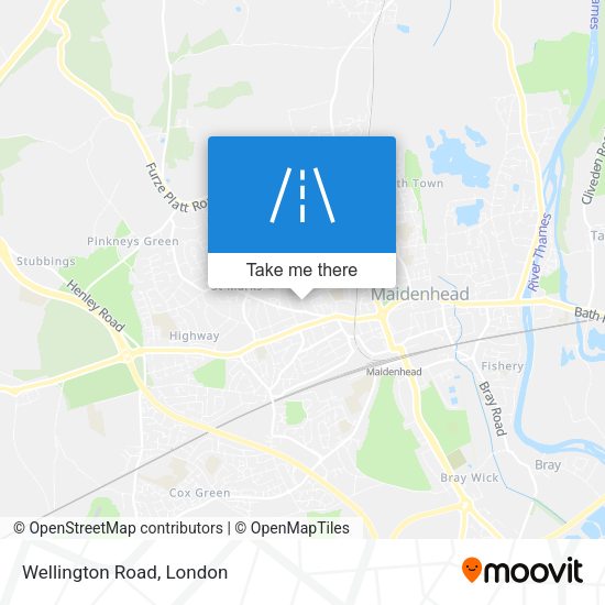Wellington Road map