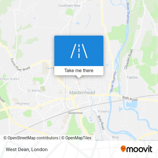 West Dean map