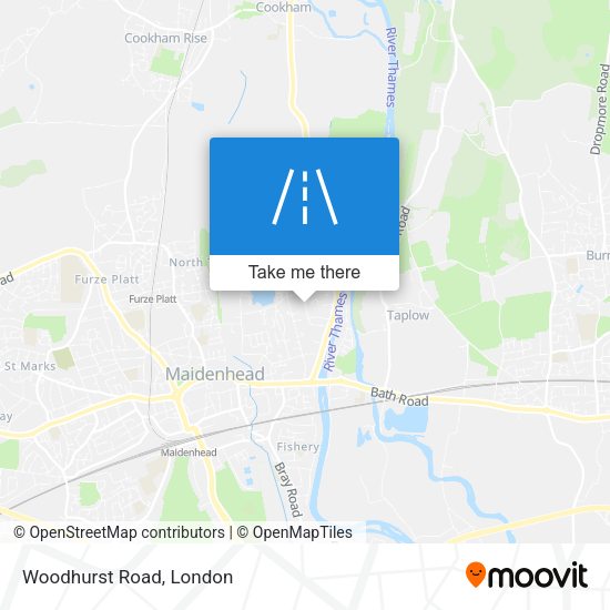 Woodhurst Road map