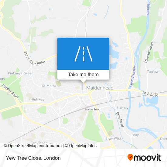 Yew Tree Close map