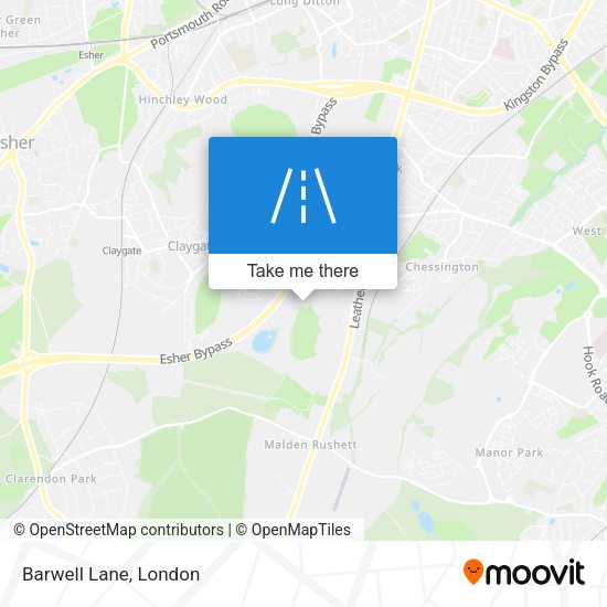 Barwell Lane map