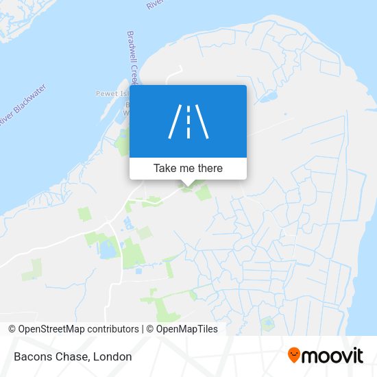 Bacons Chase map