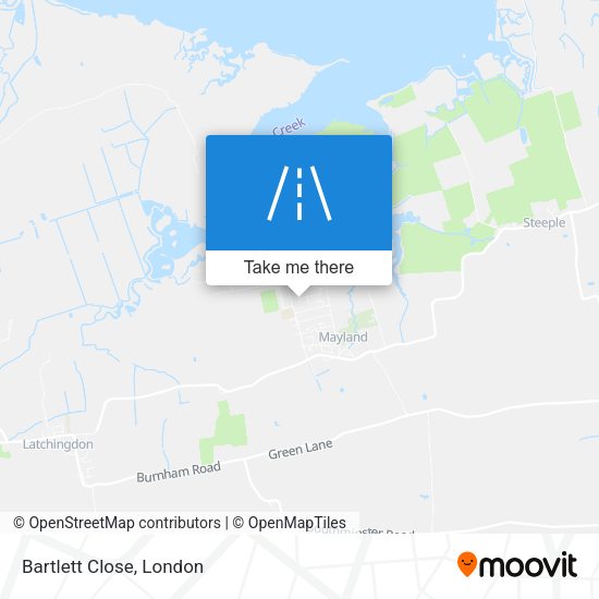 Bartlett Close map