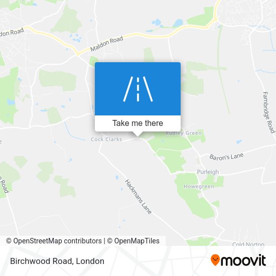 Birchwood Road map