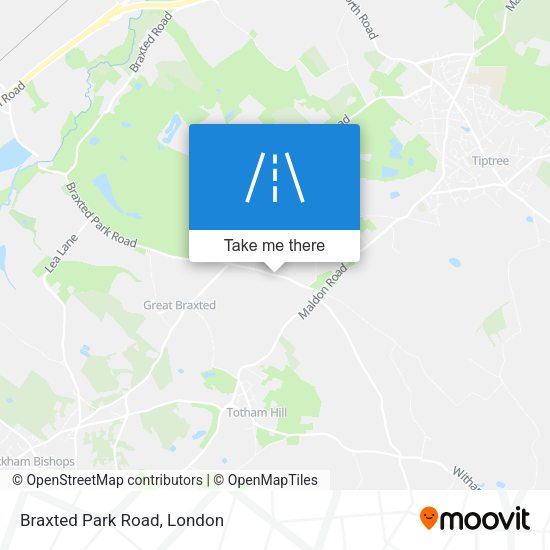Braxted Park Road map