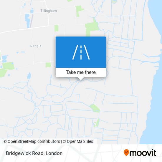 Bridgewick Road map
