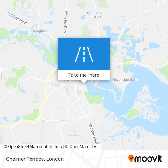 Chelmer Terrace map