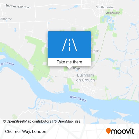 Chelmer Way map