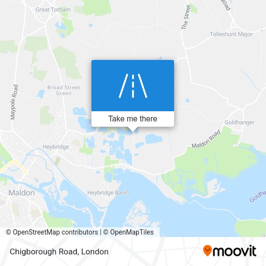 Chigborough Road map