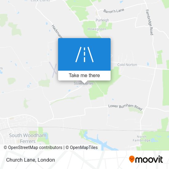 Church Lane map