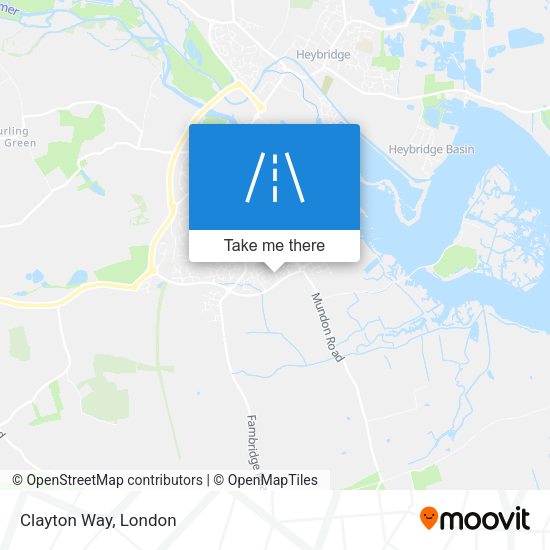 Clayton Way map