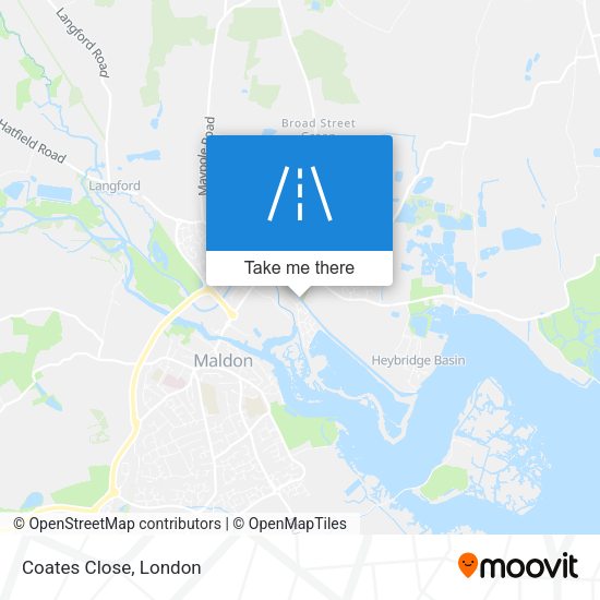 Coates Close map