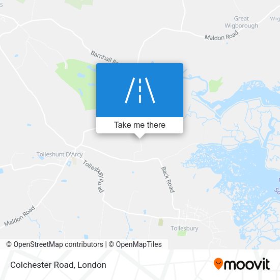 Colchester Road map