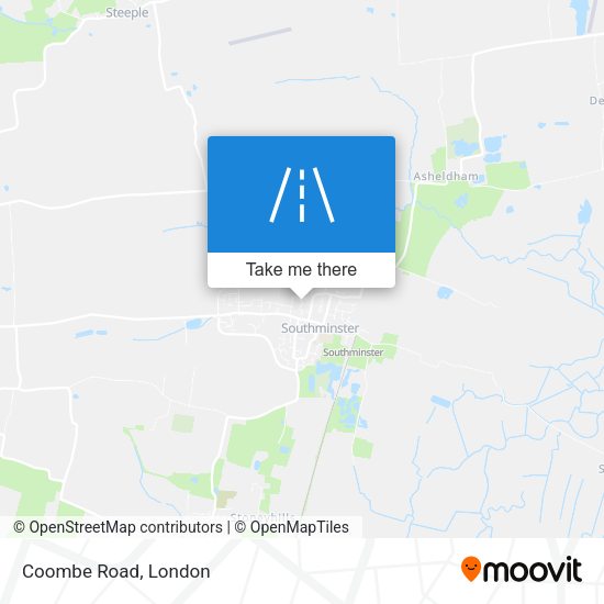 Coombe Road map
