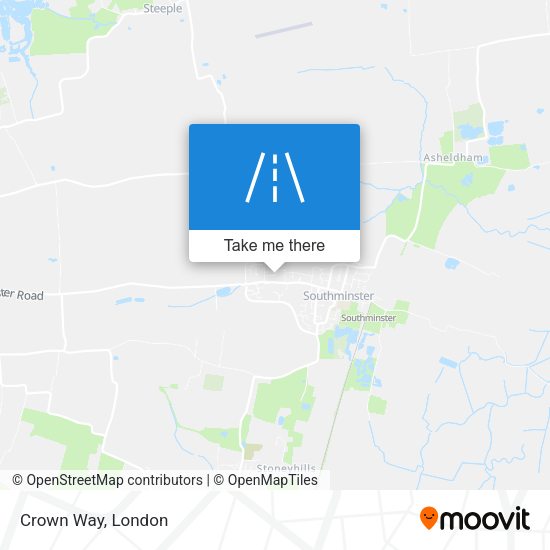 Crown Way map