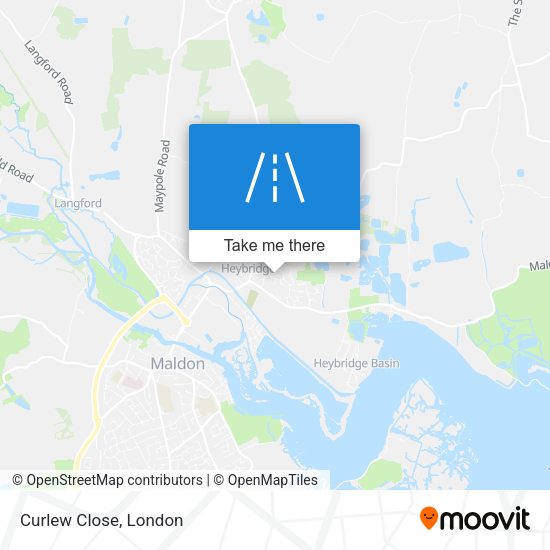 Curlew Close map