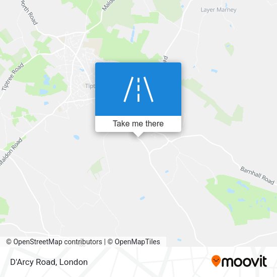 D'Arcy Road map
