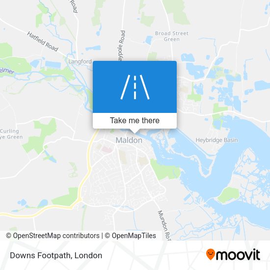 Downs Footpath map