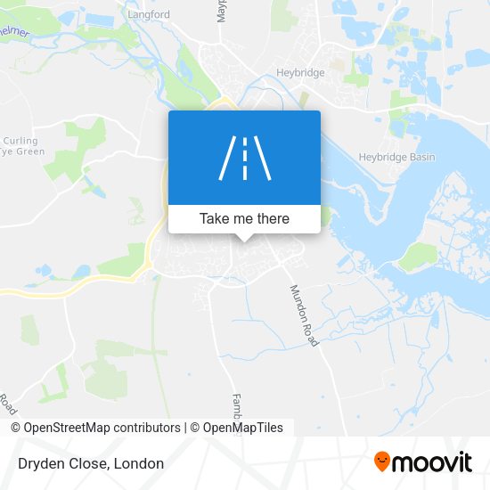 Dryden Close map