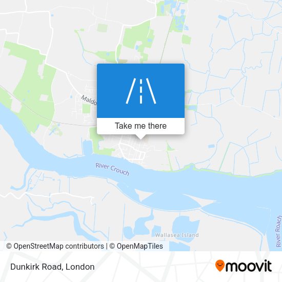 Dunkirk Road map