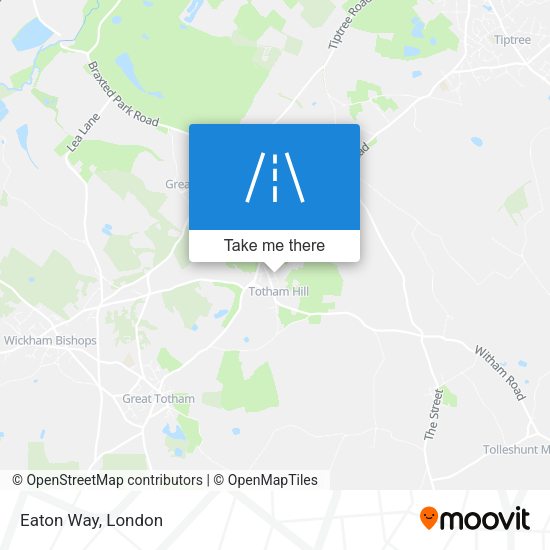 Eaton Way map