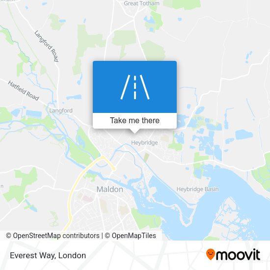 Everest Way map
