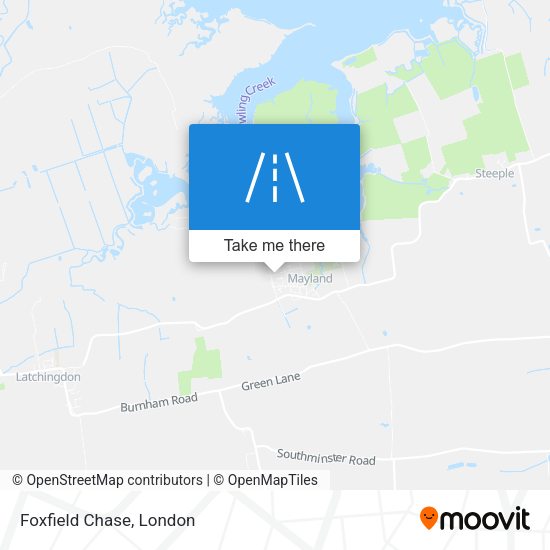 Foxfield Chase map