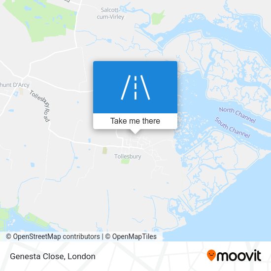 Genesta Close map