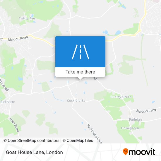 Goat House Lane map